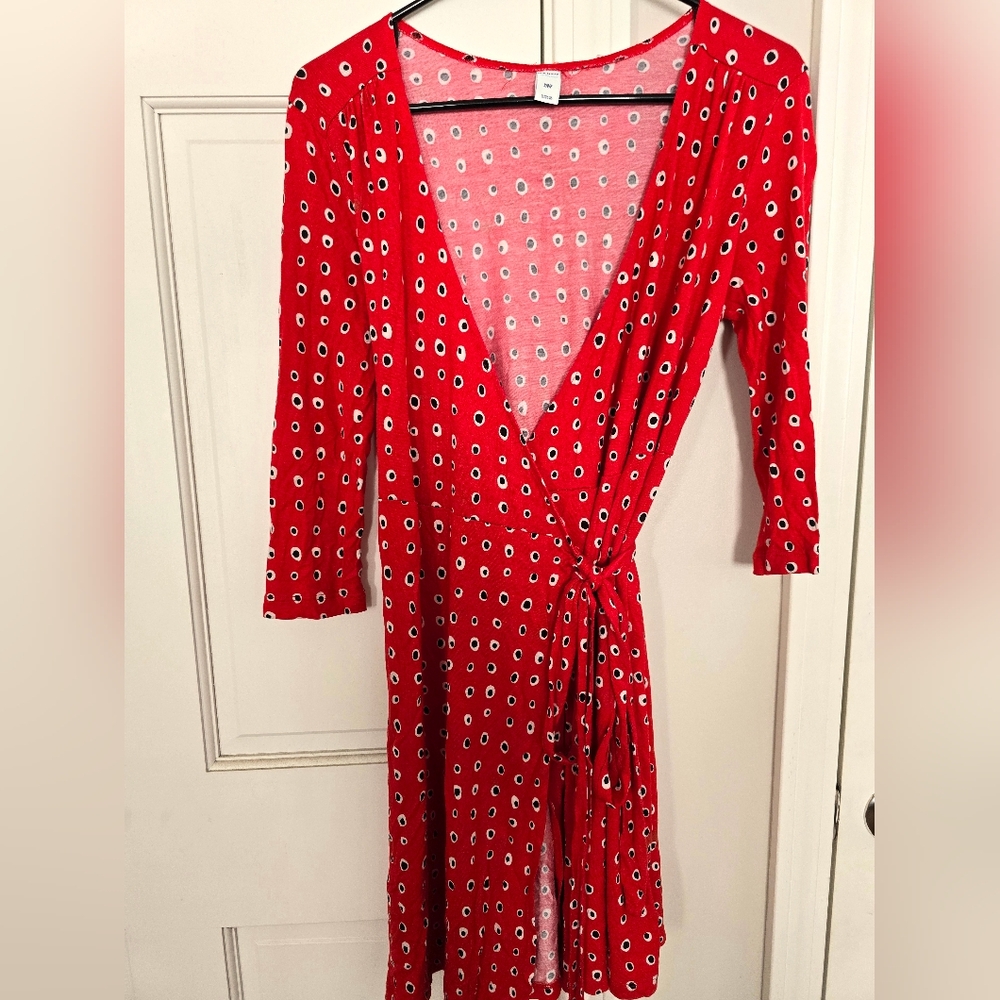 Polka Dot Wrap Dress